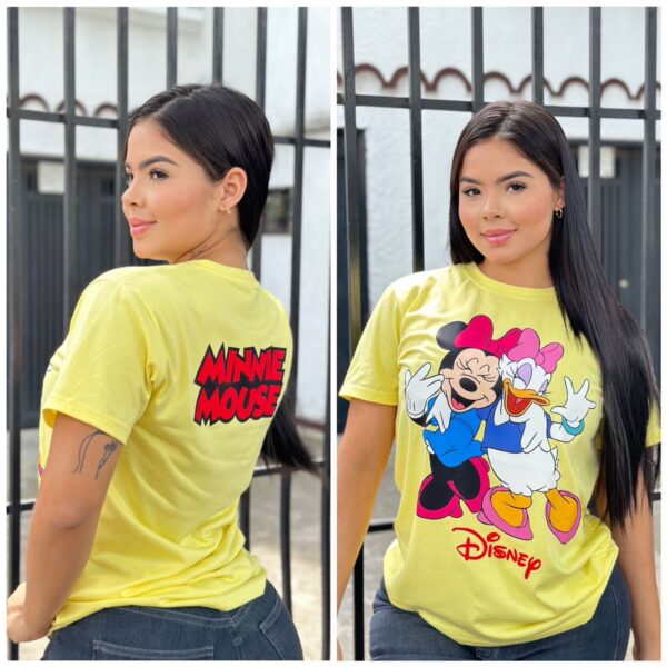 Camisetas Dama Doble Estampado