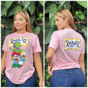 Camisetas Dama Doble Estampado