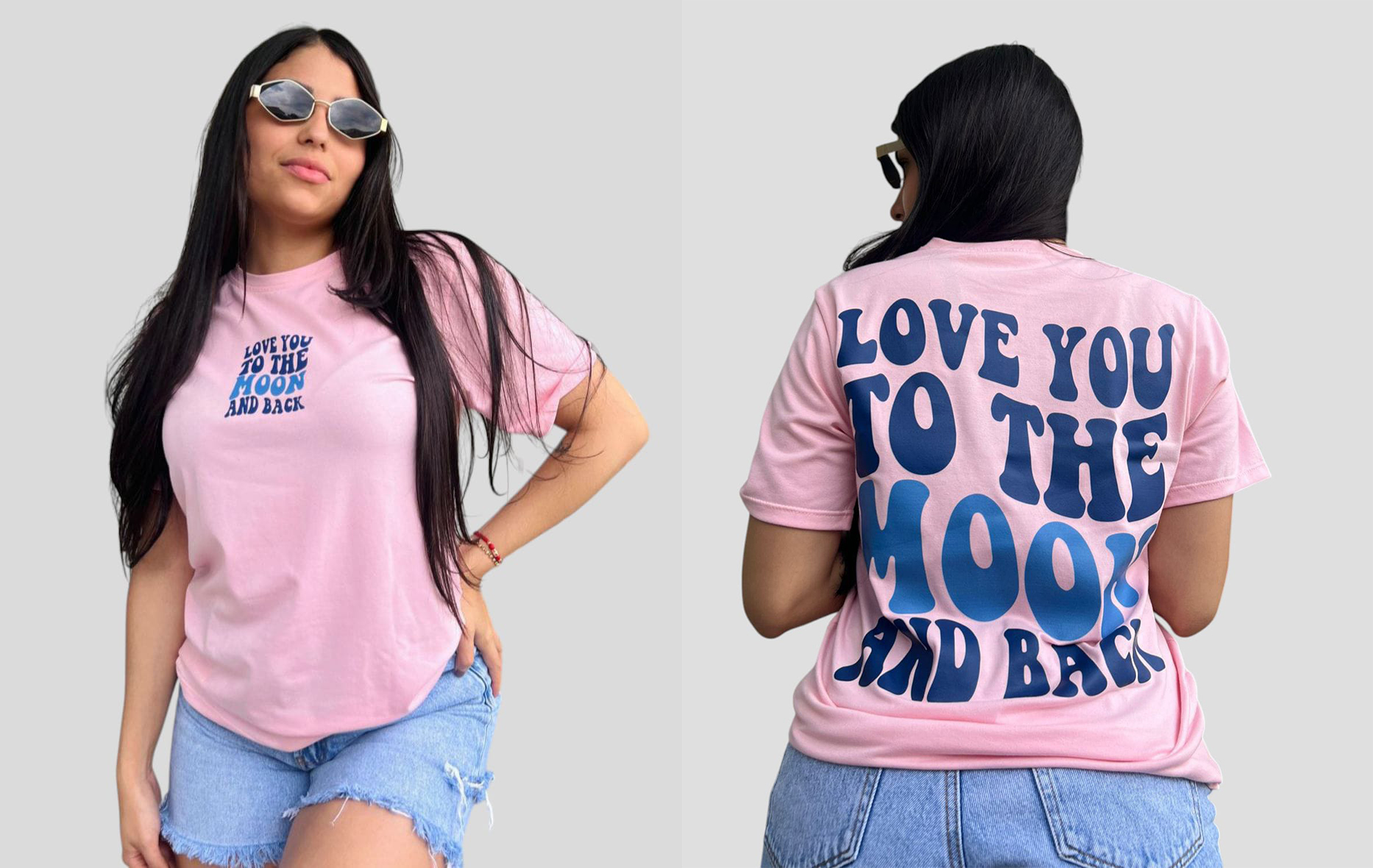 Camiseta Dama Love You To The Moon And Back