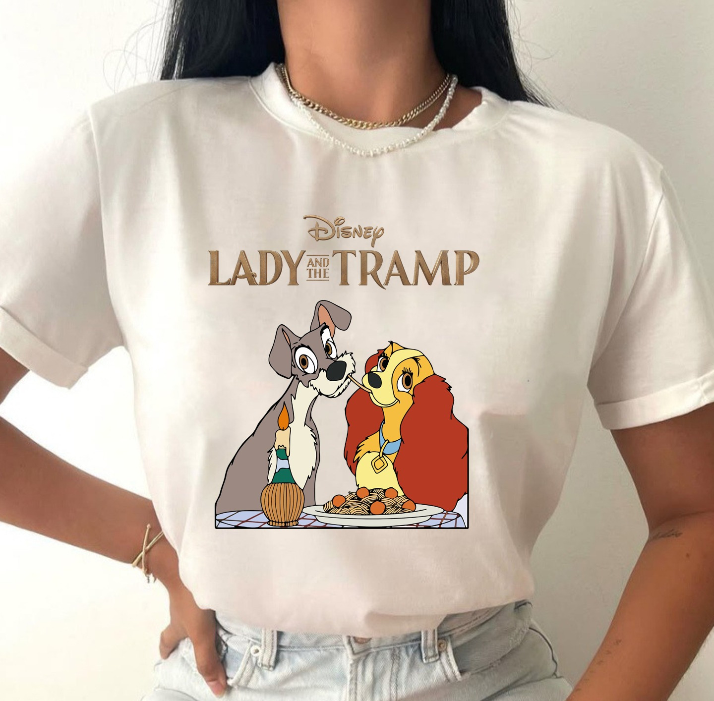 Camiseta Dama Lady and the Tramp