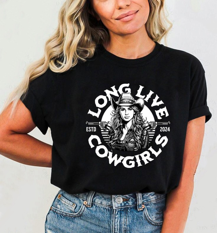 Camiseta Dama Long Live Cowgirls