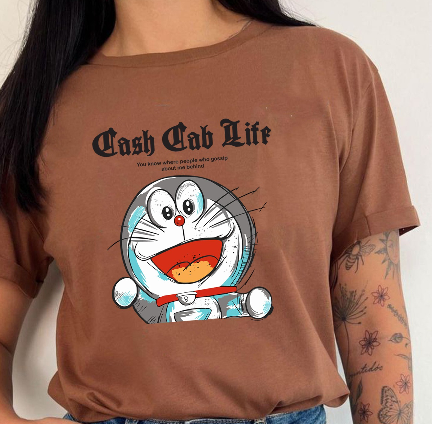 Camiseta Dama Doraemon Cash Cab Life - Imagen 2