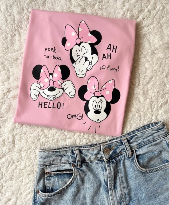 Camiseta Dama Minnie Hello