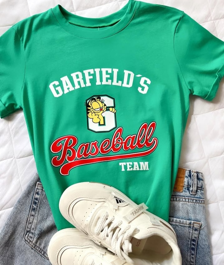 Camiseta Dama Garfield Baseball