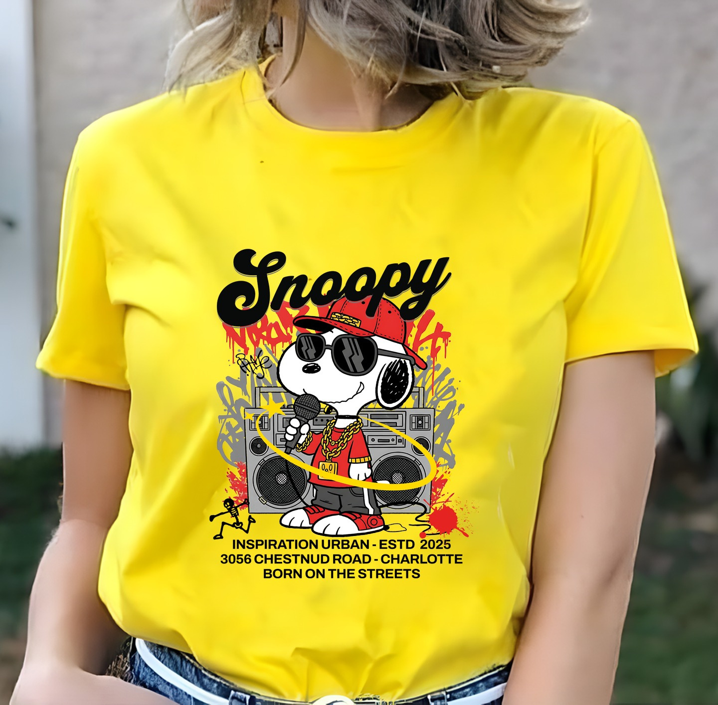 Camiseta Dama Snoopy - Imagen 2