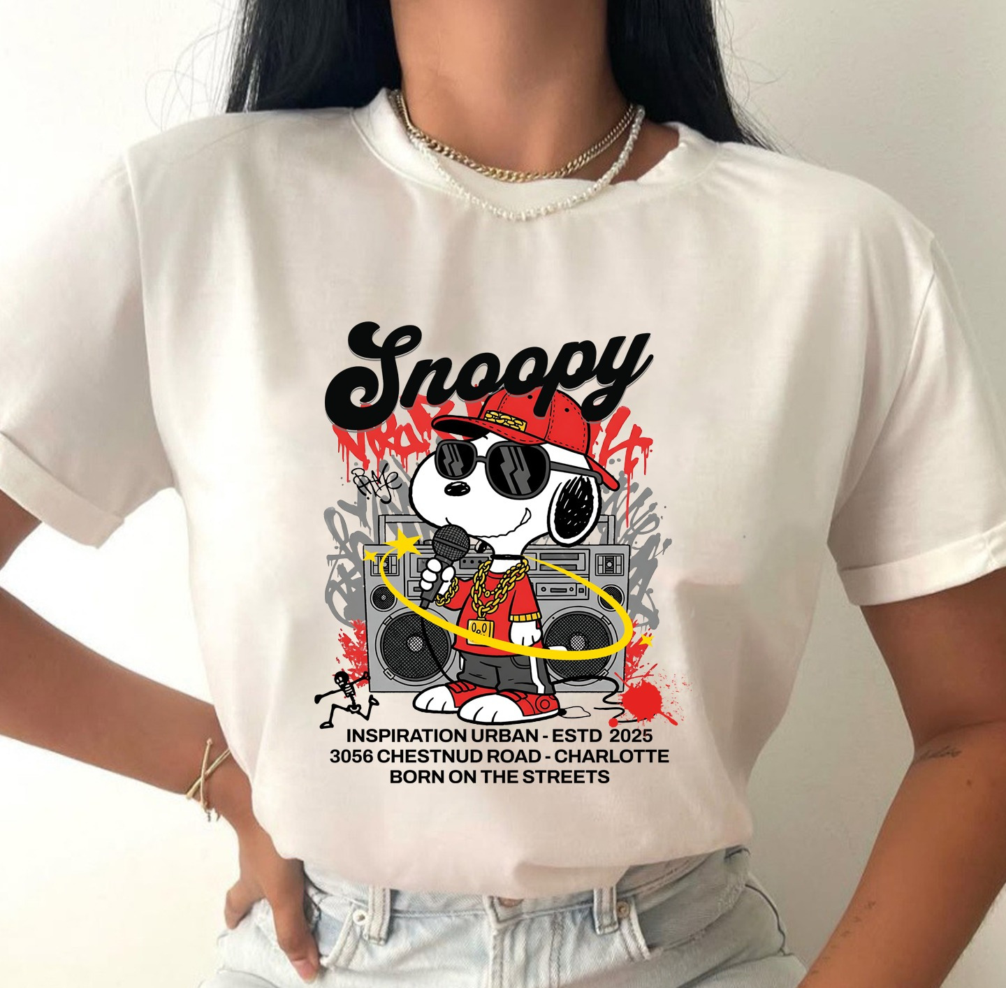 Camiseta Dama Snoopy