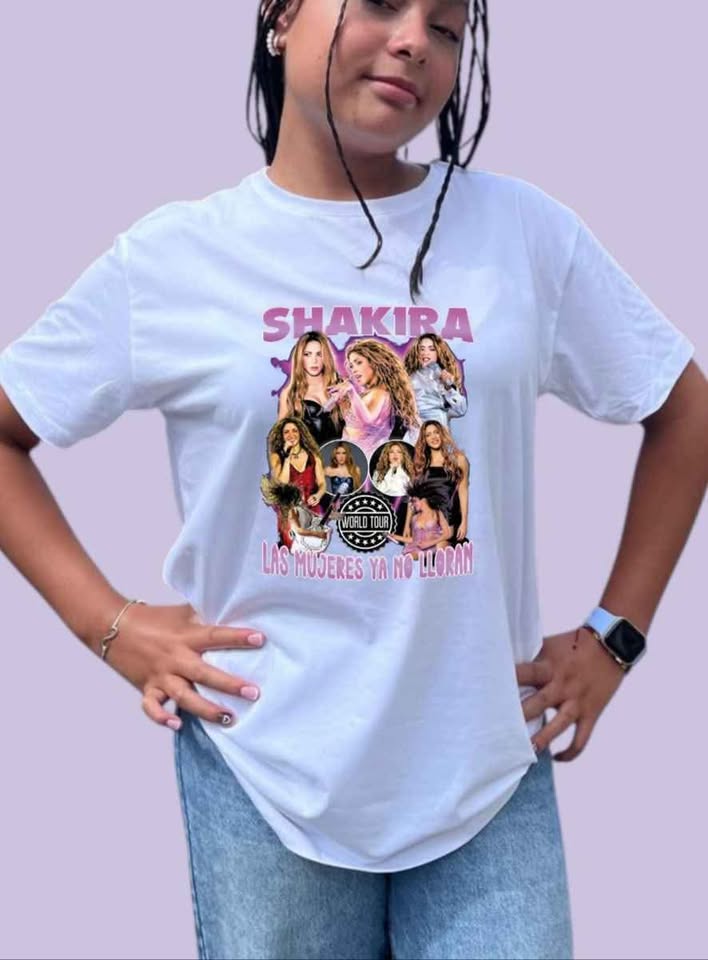 Camiseta Dama Shakira Las Mujeres Ya No Lloran