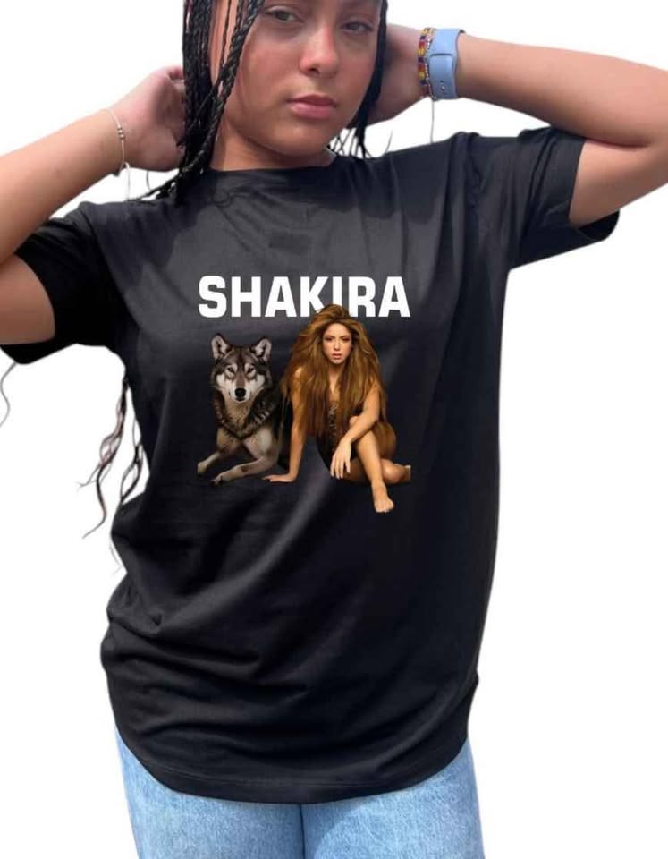 Camiseta Dama Shakira Lobo