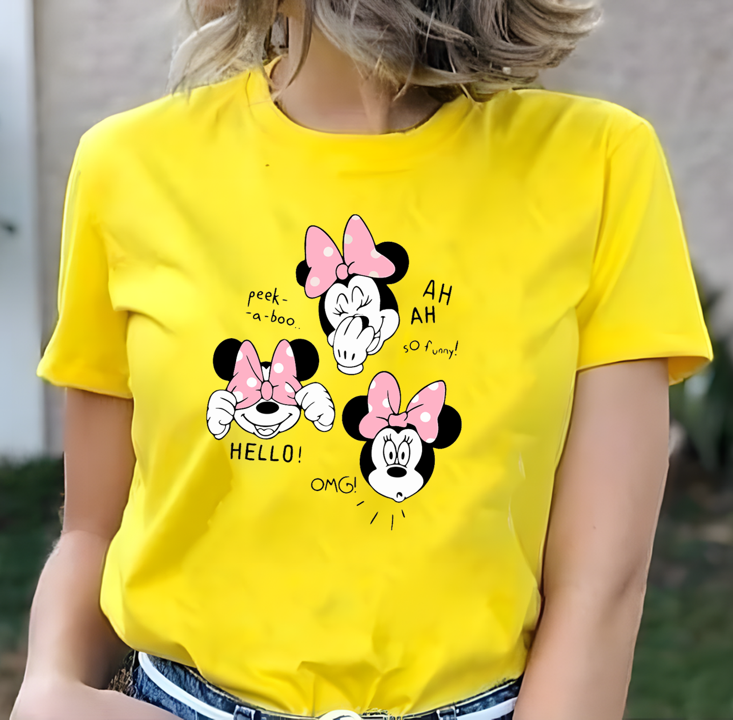 Camiseta Dama Minnie Hello - Imagen 4