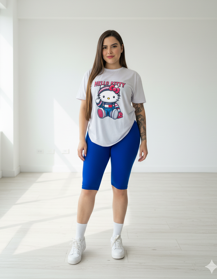 Conjunto Dama Con Licra Hello Kitty