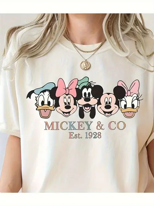 Camiseta Dama Mickey & CO