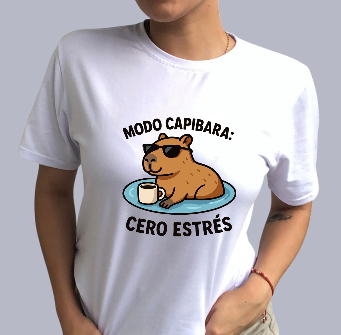 Camiseta Dama Modo Capibara - Imagen 4