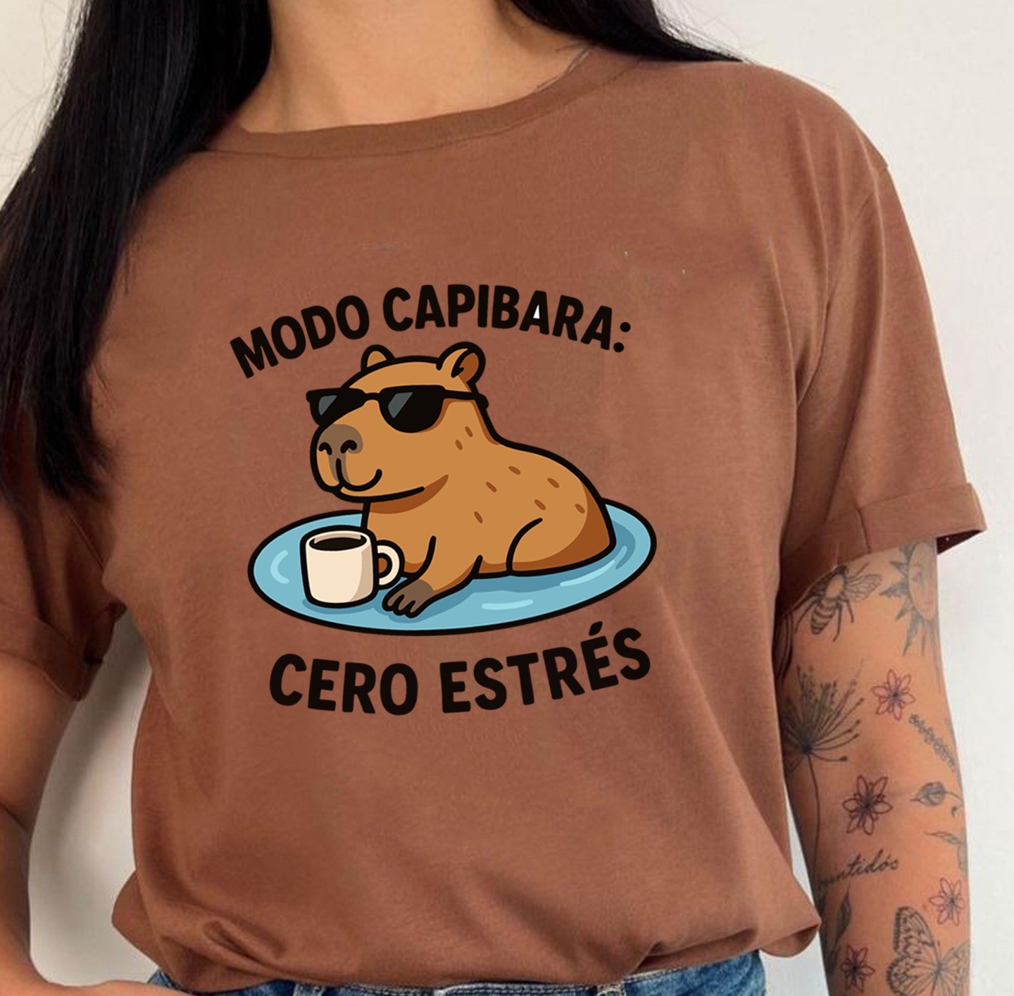 Camiseta Dama Modo Capibara - Imagen 3
