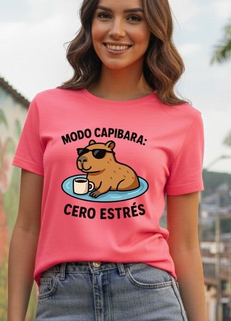 Camiseta Dama Modo Capibara - Imagen 2