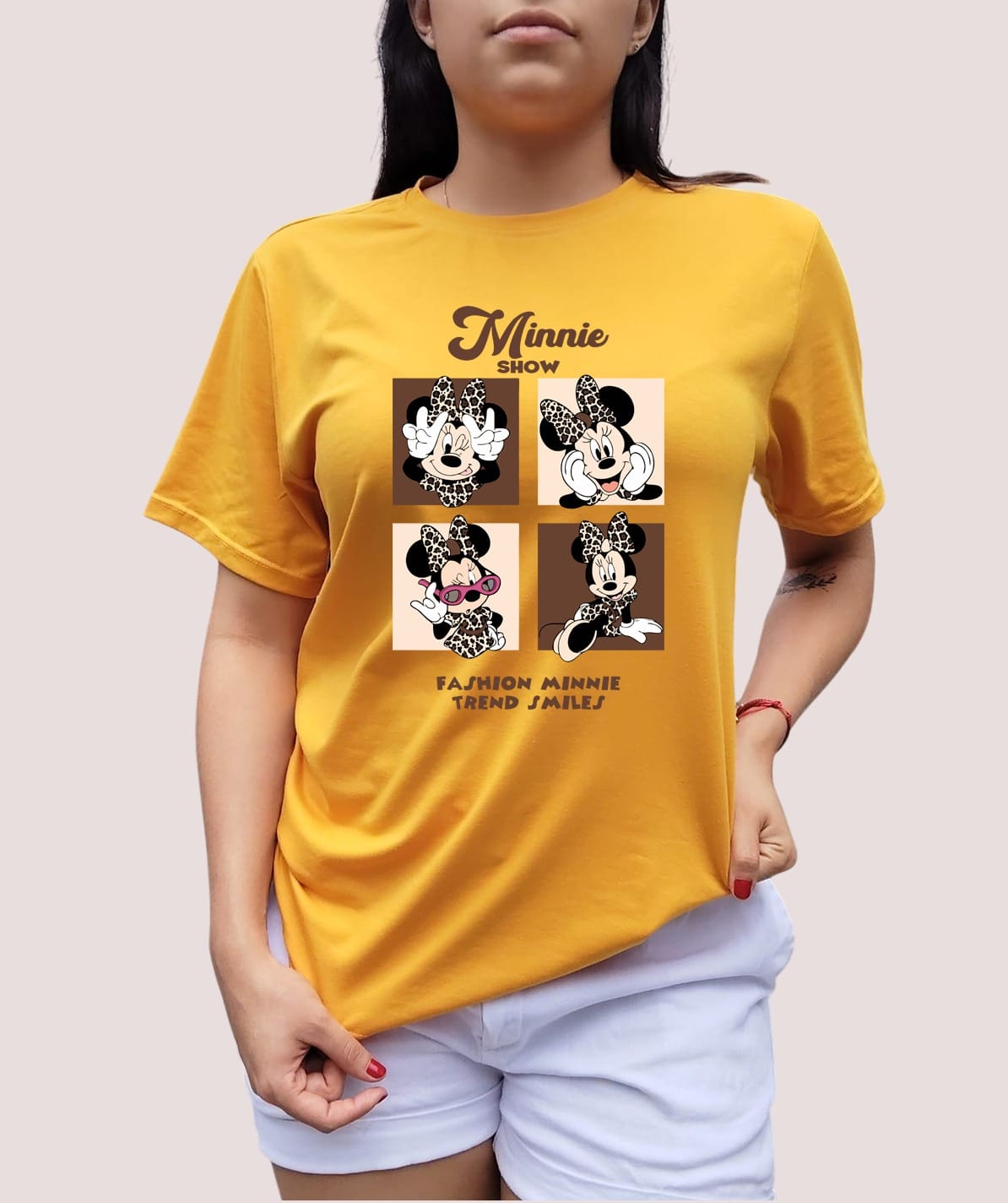 Camiseta Dama Minnie Show