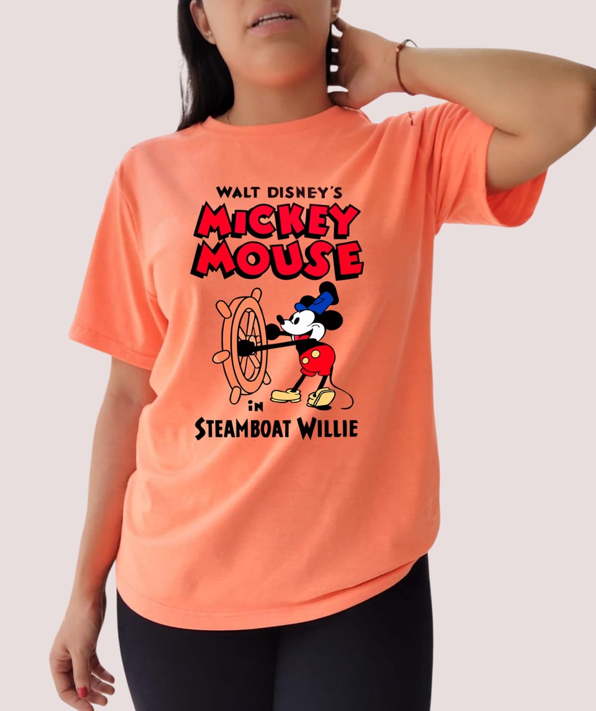Camiseta Dama Mickey Mouse Steamboat Willie - Imagen 2