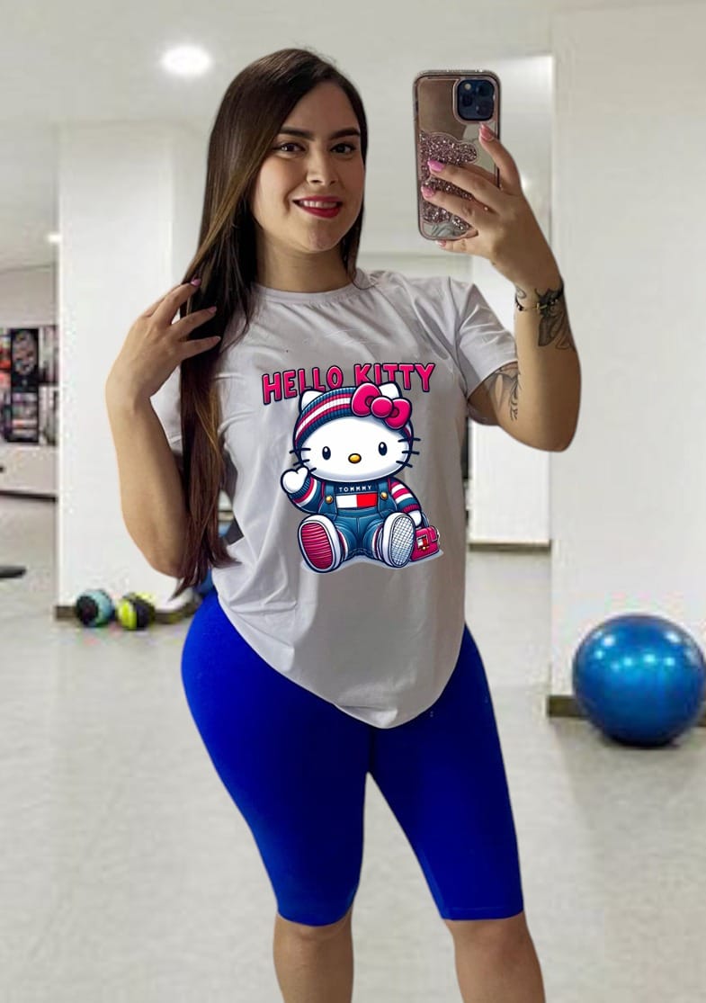 Conjunto Dama Con Licra Hello Kitty