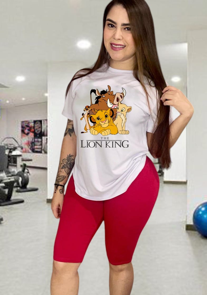 Conjunto Dama Con Licra Lion King