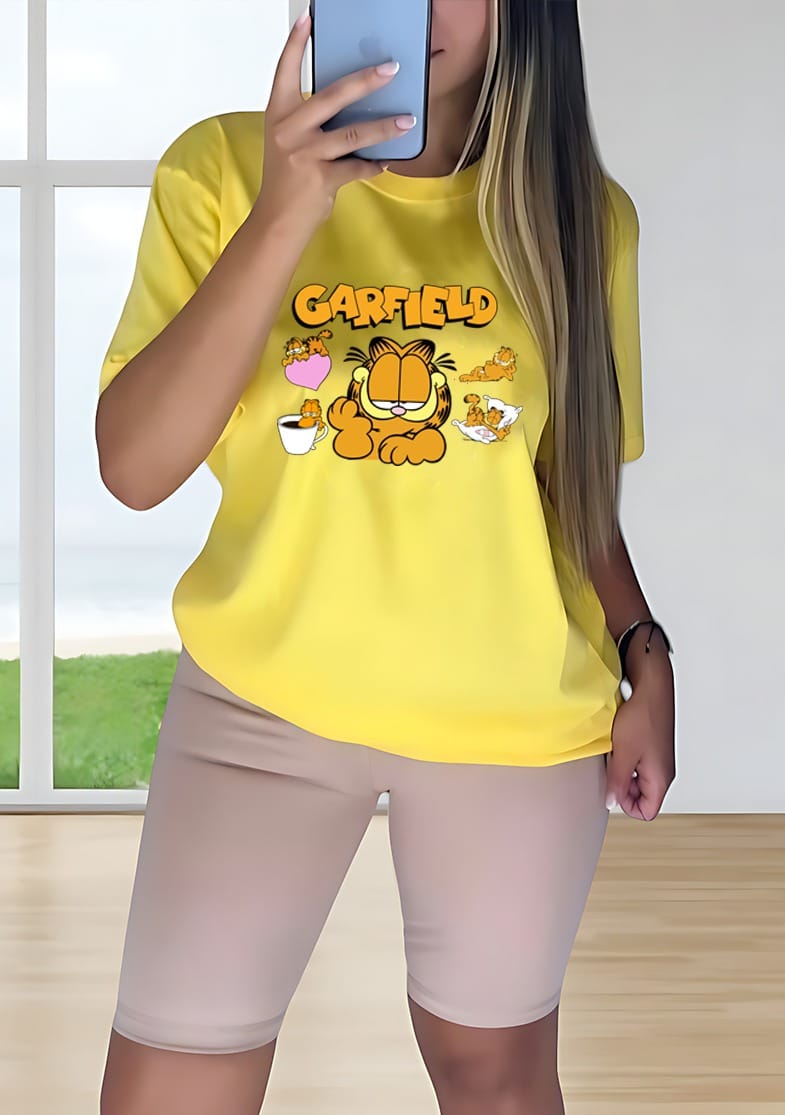 Conjunto Dama Con Licra Garfield