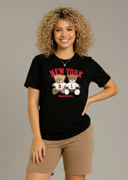 Conjunto Bermuda Dama New York Bear