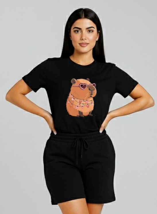 Conjunto Bermuda Dama Capibara