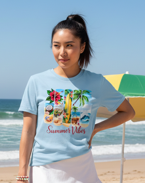 Camiseta Playera Dama Summer Vibes - Imagen 2