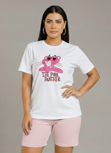 Conjunto Bermuda Dama The Pink Panther