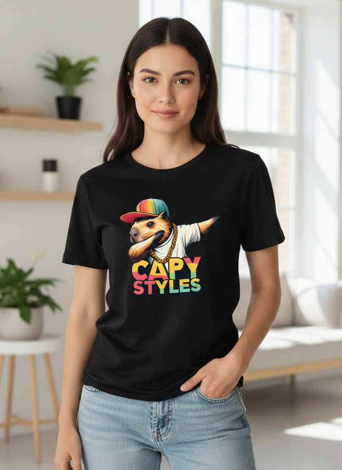 Camiseta Dama Capy Styles