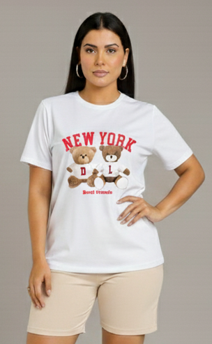 Conjunto Bermuda Dama New York Bear