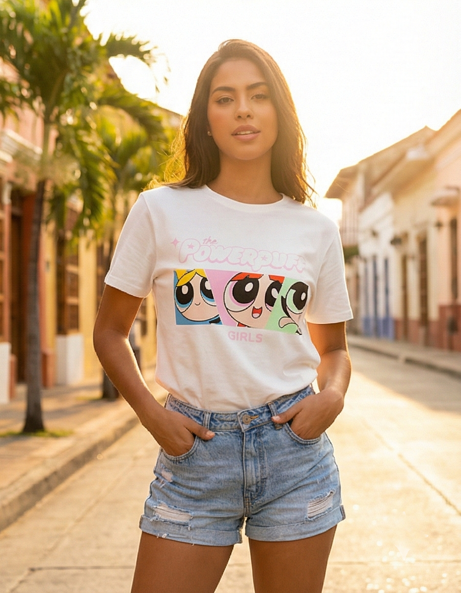 Camiseta Dama Chicas Super Poderosas