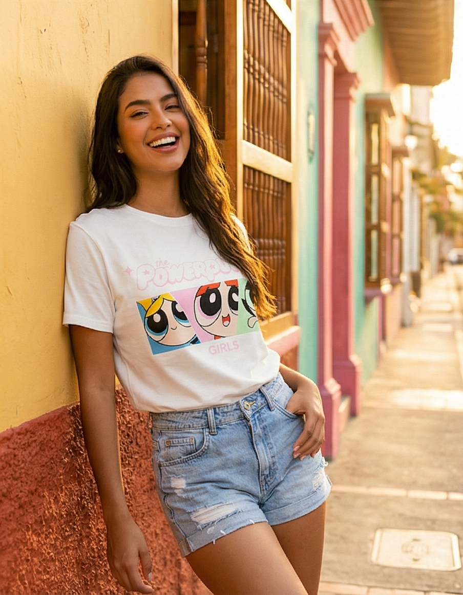 Camiseta Dama Chicas Super Poderosas - Imagen 3