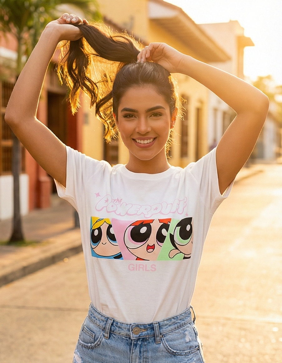 Camiseta Dama Chicas Super Poderosas - Imagen 2