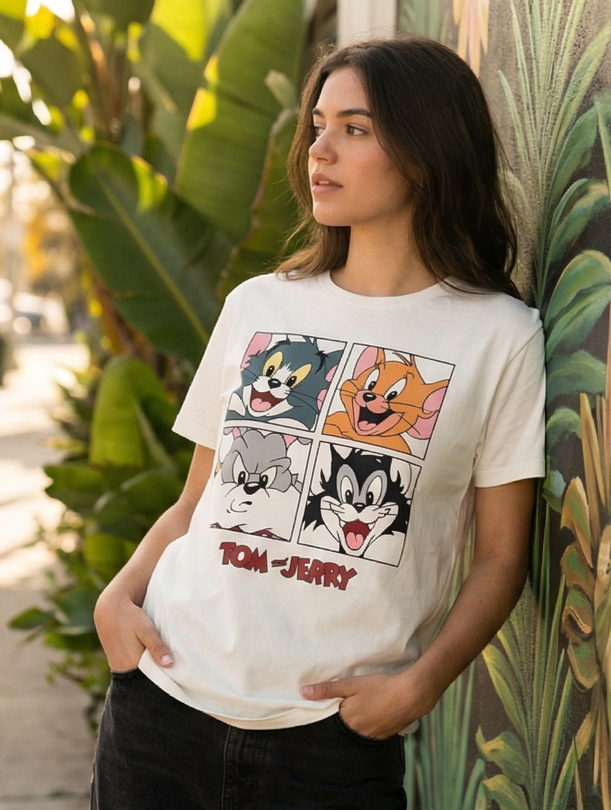 Camiseta Dama Tom and Jerry
