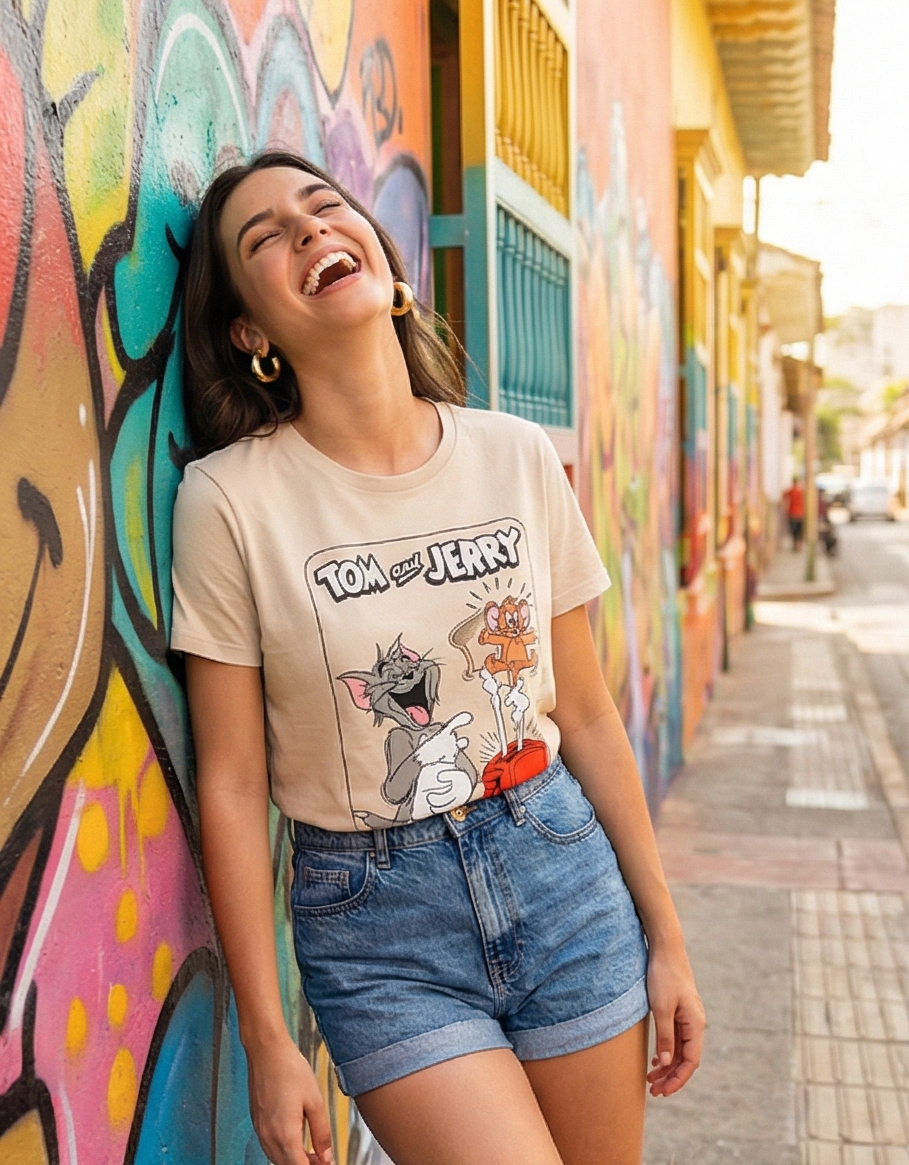 Camiseta Dama Tom and JERRY - Imagen 2