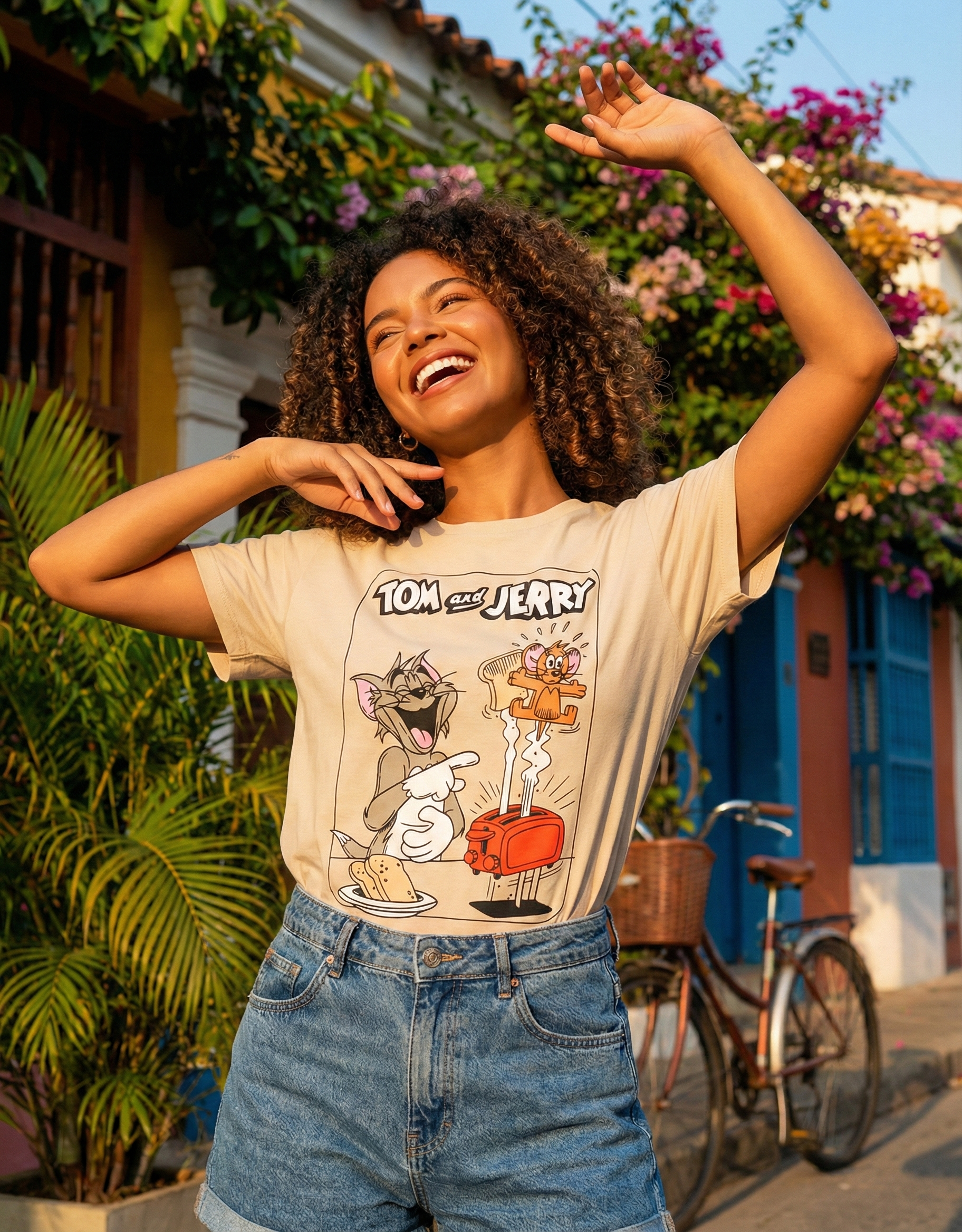 Camiseta Dama Tom and JERRY